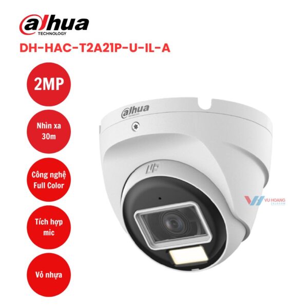 Camera DAHUA DH-HAC-T2A21P-U-IL-A ban đêm rõ nét