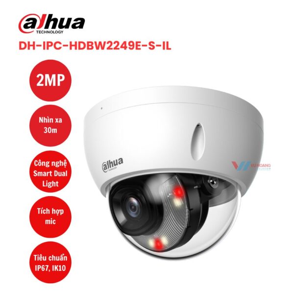 Camera IP 2MP DAHUA DH-IPC-HDBW2249E-S-IL