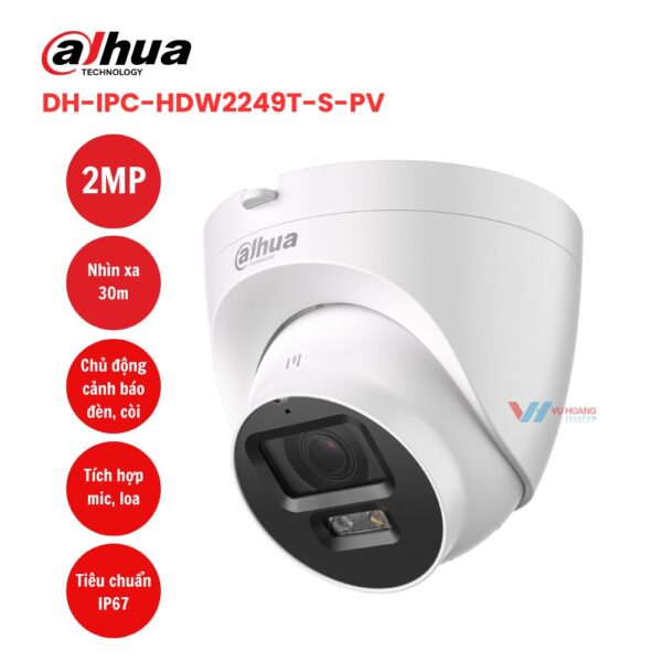 Camera IP 2MP DAHUA DH-IPC-HDW2249T-S-PV