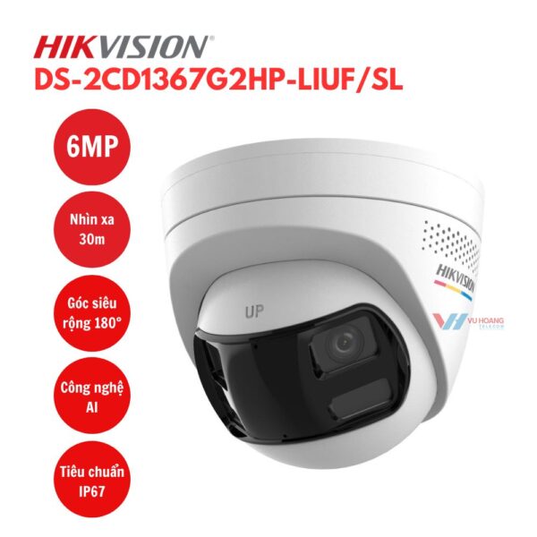 Camera HIKVISION DS-2CD1367G2HP-LIUF/SL 6MP giá tốt