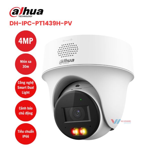 Camera IP PT 4MP DAHUA DH-IPC-PT1439H-PV giá tốt