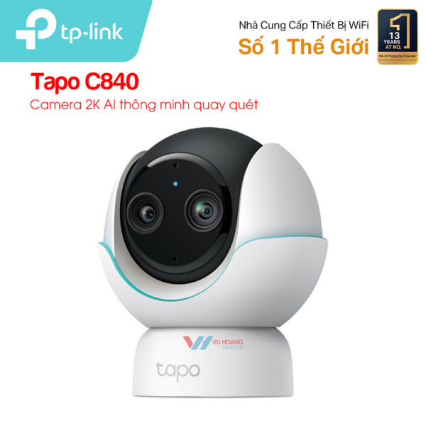Tapo C840 - Camera WiFi AI quay 360 độ thông minh