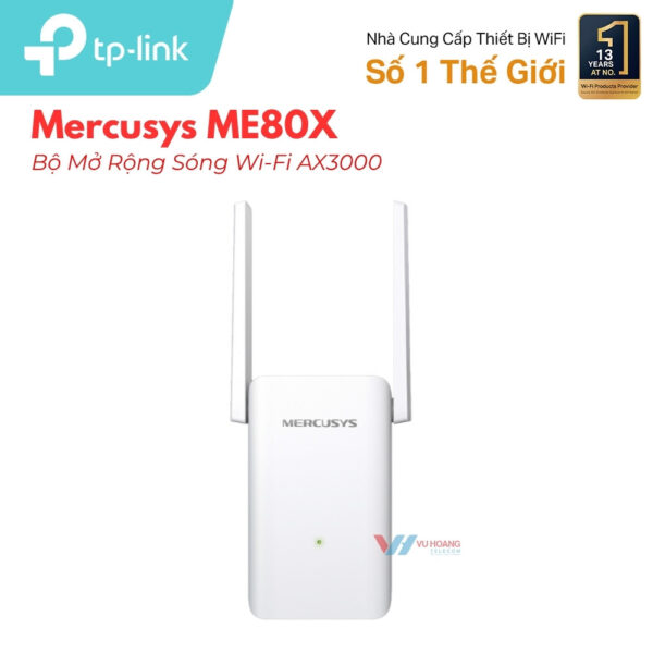 Bộ Mở Rộng Sóng Mercusys ME80X Wi-Fi 6 AX3000 Giá Tốt