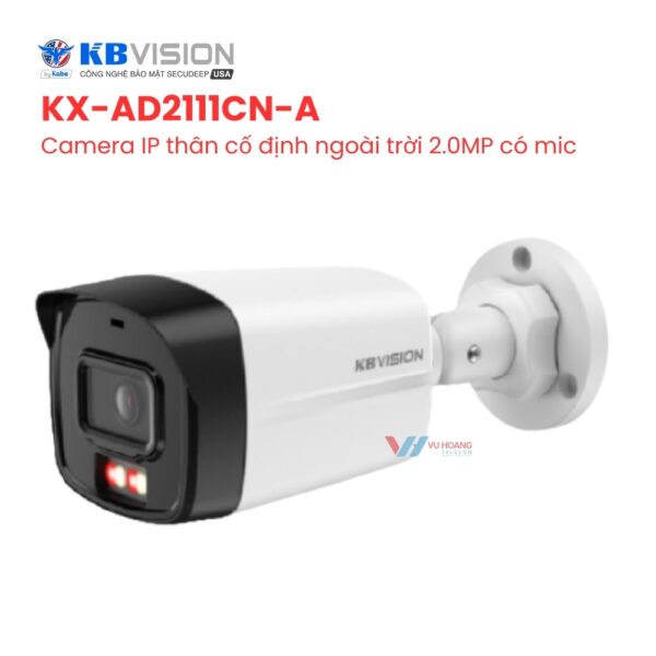 Camera KBVISION KX-AD2111CN-A - IP Thân 2MP Có Mic