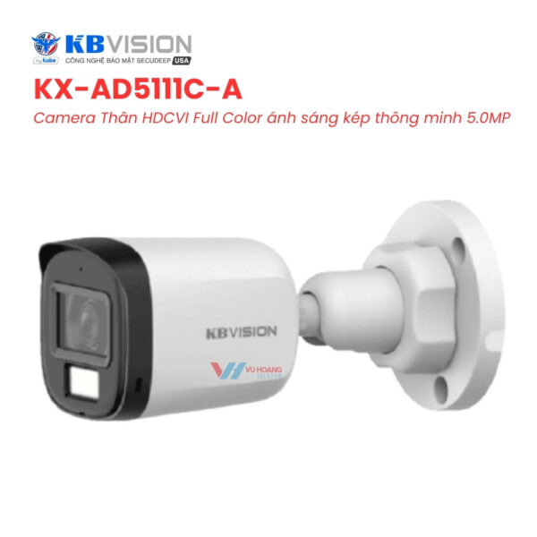 Camera KBVISION KX-AD5111C-A - Thân 5MP Full Color Kép