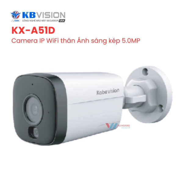 Camera WiFi KBVISION KX-A51D - Thân 5MP Ánh Sáng Kép