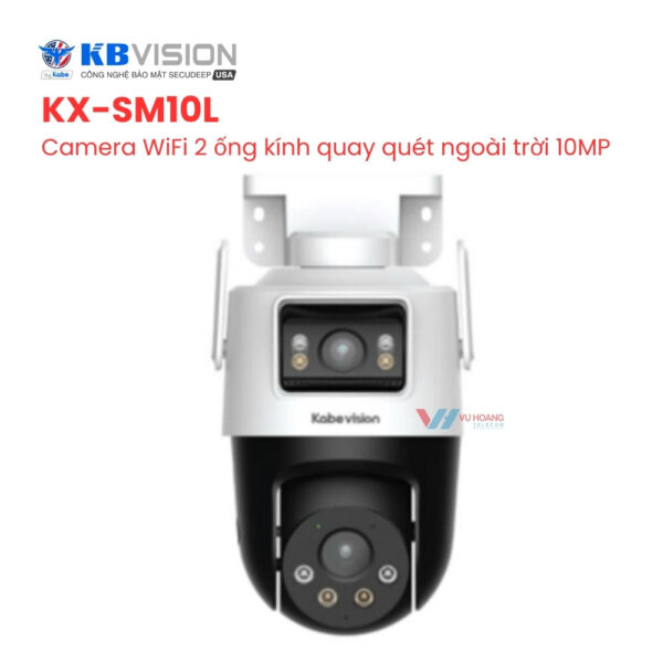 Camera WiFi KBVISION KX-SM10L - 2 Ống Kính 10MP Ngoài Trời