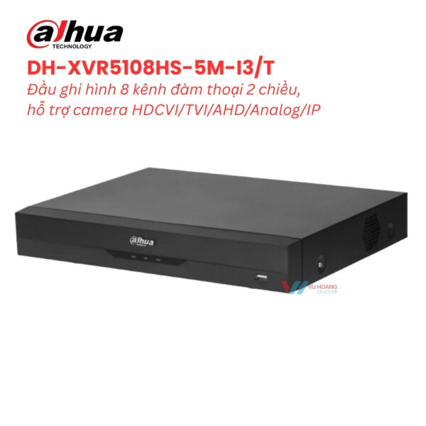 Đầu Ghi DAHUA DH-XVR5108HS-5M-I3/T | 8 Kênh AI