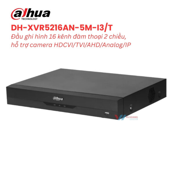 Đầu Ghi DAHUA DH-XVR5216AN-5M-I3/T | 16 Kênh AI