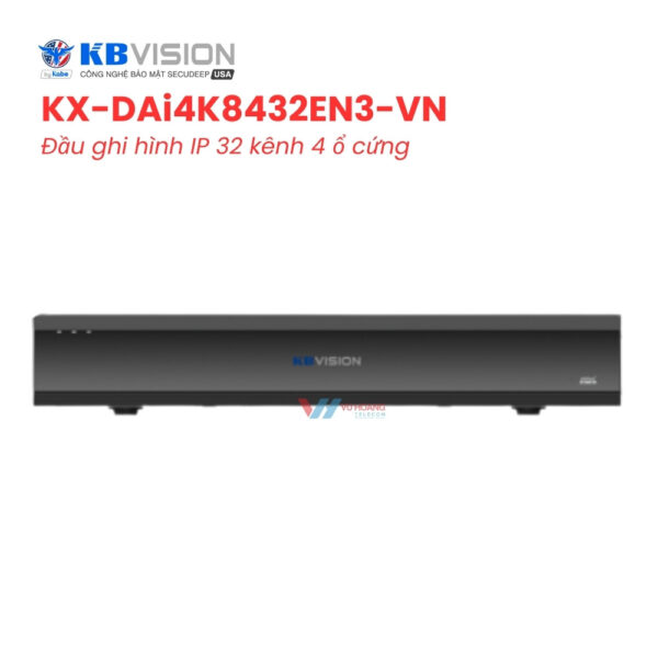 Đầu Ghi KBVISION KX-DAi4K8432EN3-VN - AI 32 Kênh 32MP