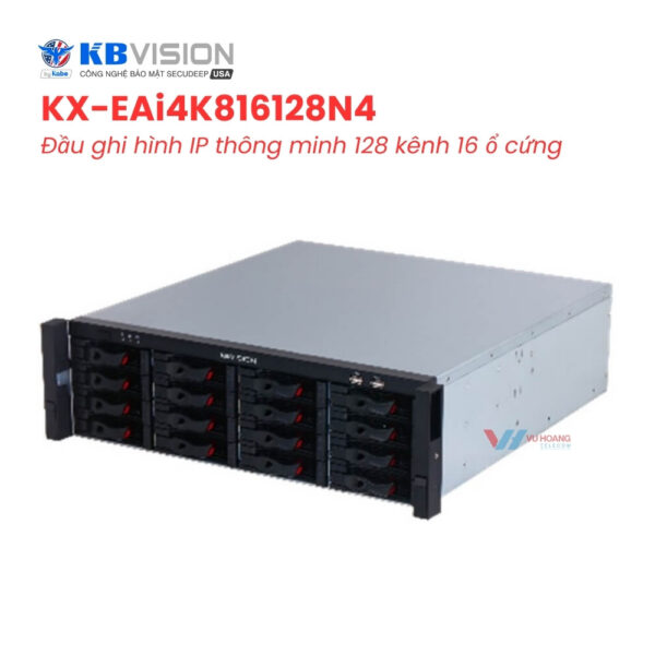 Đầu Ghi KBVISION KX-EAi4K816128N4 - AI 128 Kênh 320TB
