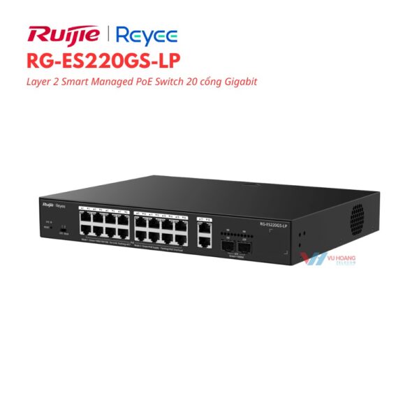 Smart Managed PoE Switch 20 cổng Reyee RG-ES220GS-LP