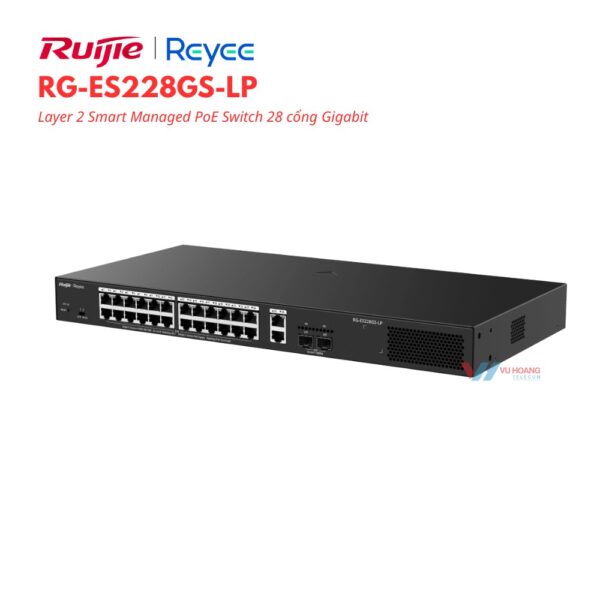 Smart Managed PoE Switch 28 cổng Reyee RG-ES228GS-LP