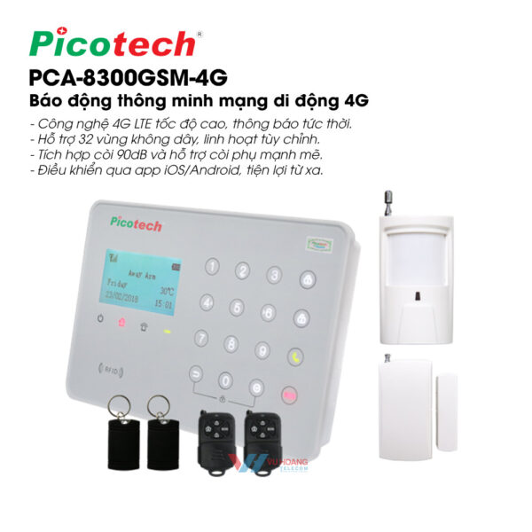 báo trộm 4G Picotech PCA-8300GSM-4G