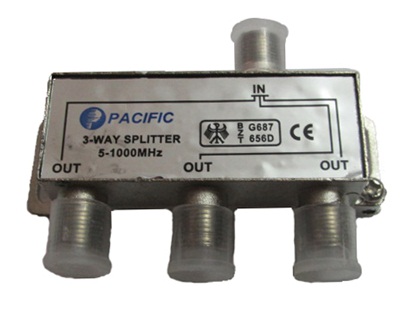 Bộ chia truyền hình cáp PACIFIC 1 ra 3