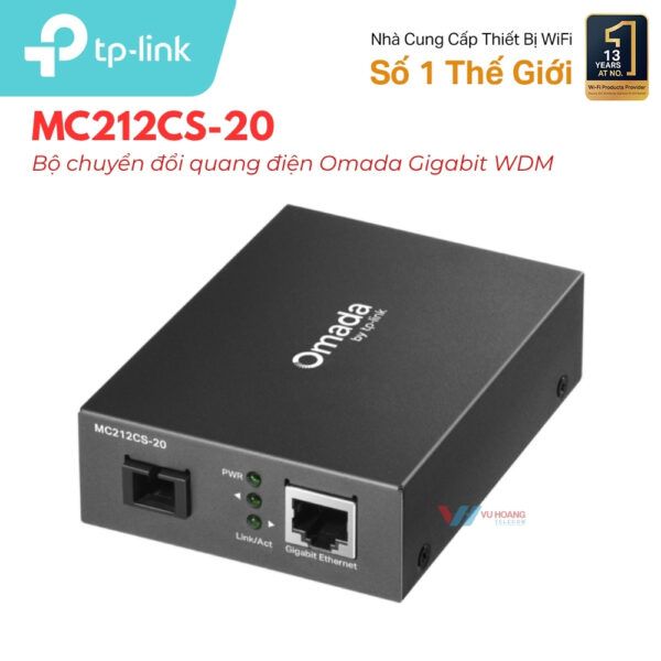 Bộ Chuyển Đổi Quang TP-LINK MC212CS-20 - 20km WDM giá tốt