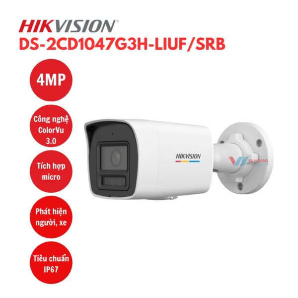 Camera ColorVu 3.0 Hikvision DS-2CD1047G3H-LIUF/SRB