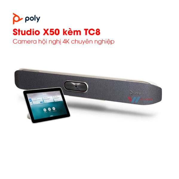 Camera hội nghị Polycom Studio X50 kèm TC8