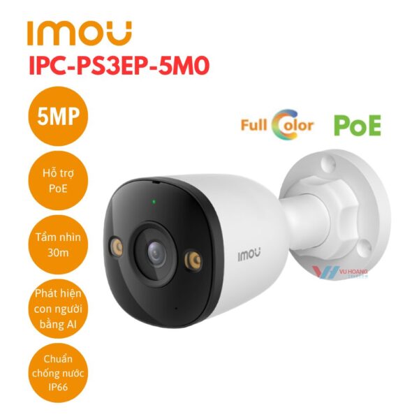 Camera IP PoE 5MP IMOU IPC-PS3EP-5M0;