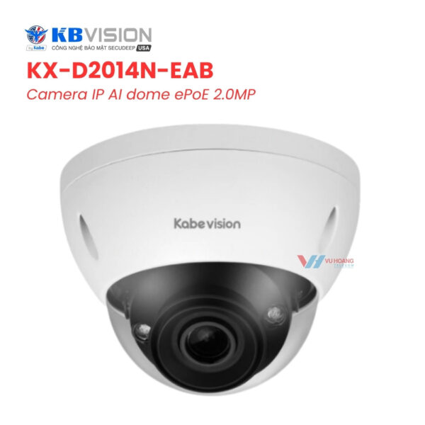 Camera KBVISION KX-D2014N-EAB - AI Dome ePoE 2MP 50m