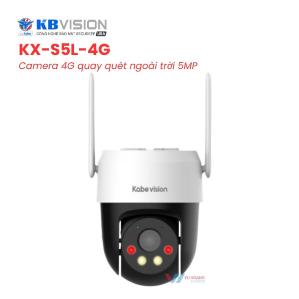 Camera 4G KBVISION KX-S5L-4G 5MP - Cảnh báo đèn còi