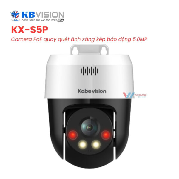 Camera KBVISION KX-S5P - PoE 5MP Quay Quét Ánh Sáng Kép