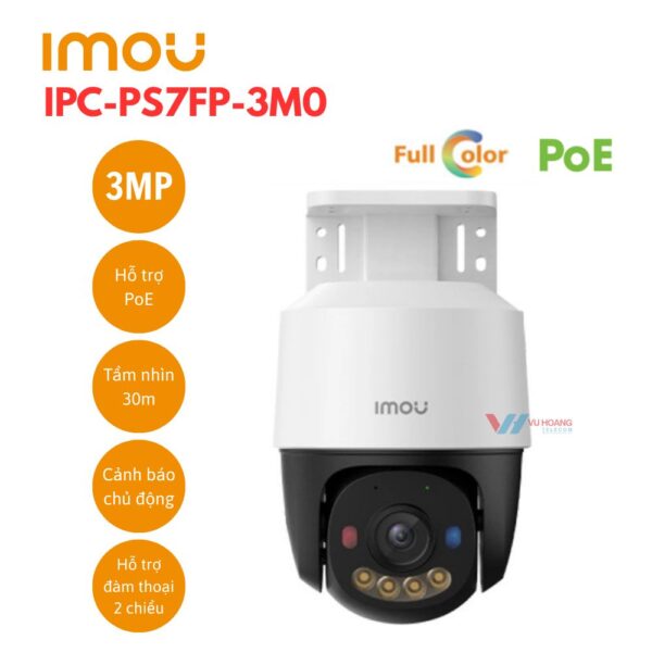 Camera PoE PT 3.0MP IMOU IPC-PS7FP-3M0