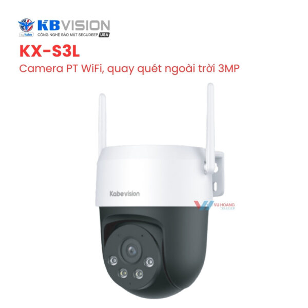 Camera WiFi KBVISION KX-S3L - PT 3MP IVS Auto Tracking