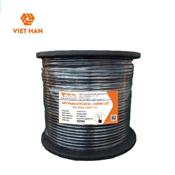 Việt Hàn CAT.5E UTP 25AWG 305m + cường lực