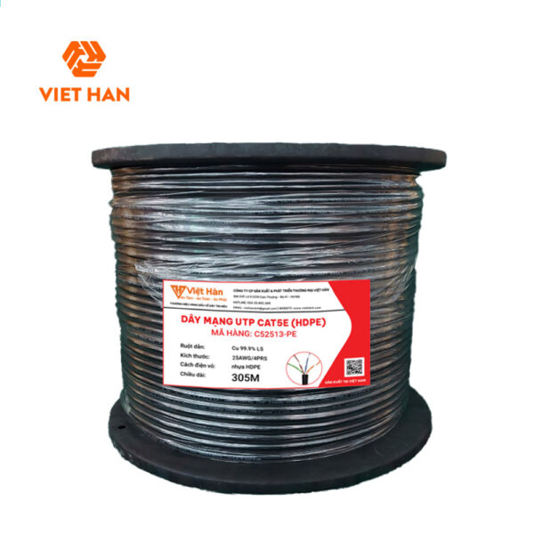 Việt Hàn CAT.5E UTP 25AWG HDPE 305m
