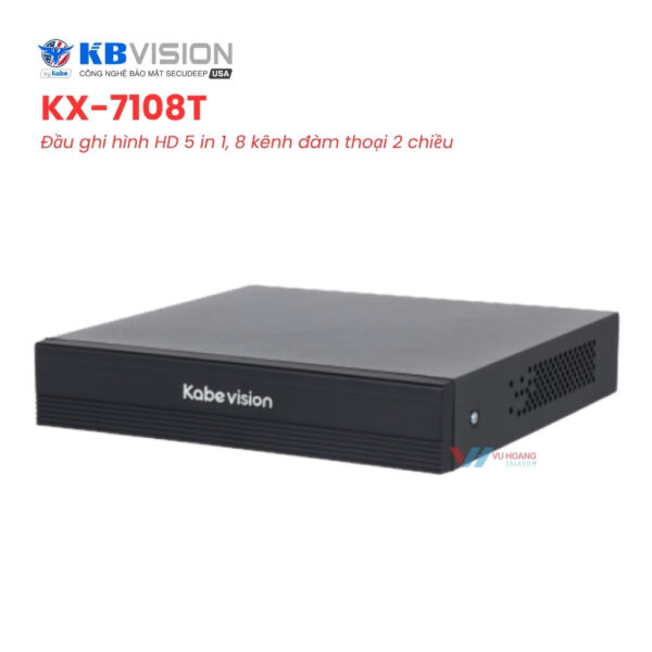 Đầu Ghi KBVISION KX-7108T - 8 Kênh Đàm Thoại 5in1 AI