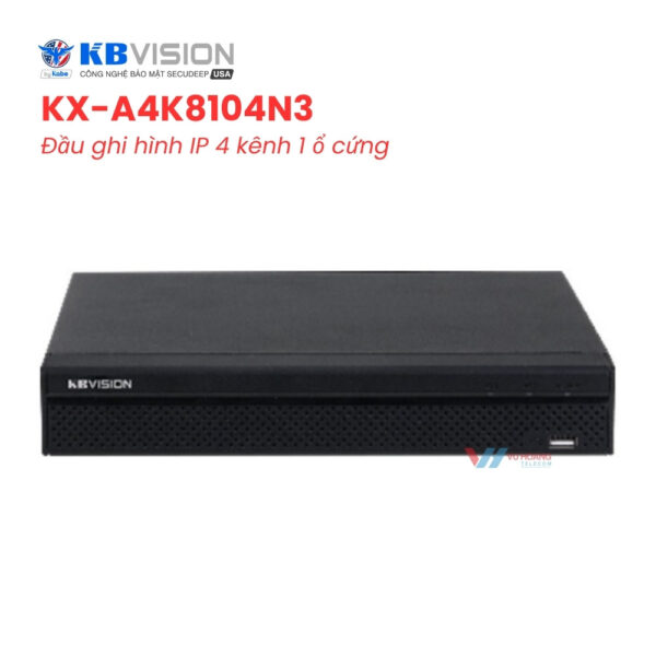 Đầu Ghi KBVISION KX-A4K8104N3 - NVR 4 Kênh 12MP AI