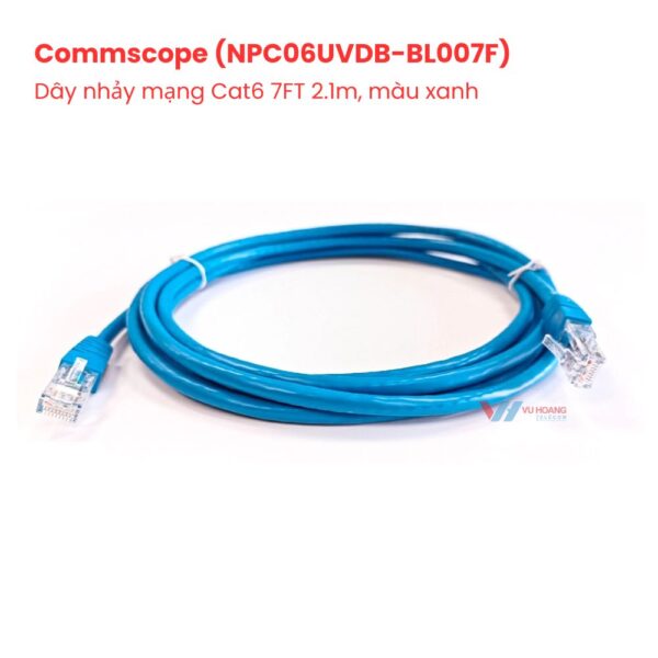 Dây nhảy mạng Cat6 7FT AMP/Commscope (NPC06UVDB-BL007F) giá tốt