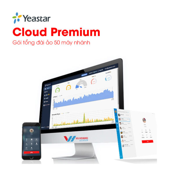 tổng đài ảo Yeastar Cloud Premium 50 máy nhánh