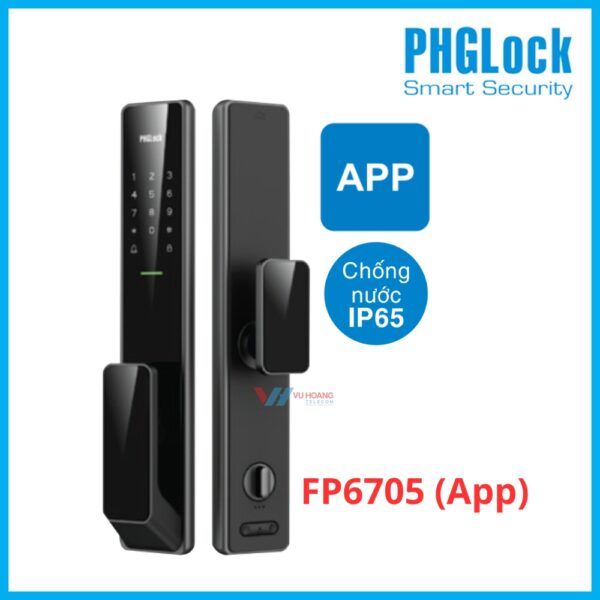 Khóa Cửa Điện Tử PHGLOCK FP6705 Vân Tay Wi-Fi