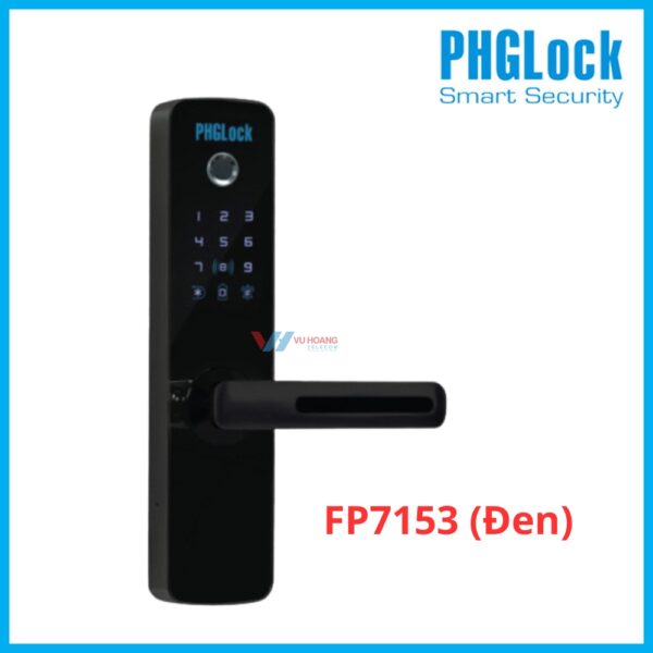 Khóa Cửa Vân Tay PHGLOCK FP7153 (Đen) Giá Tốt
