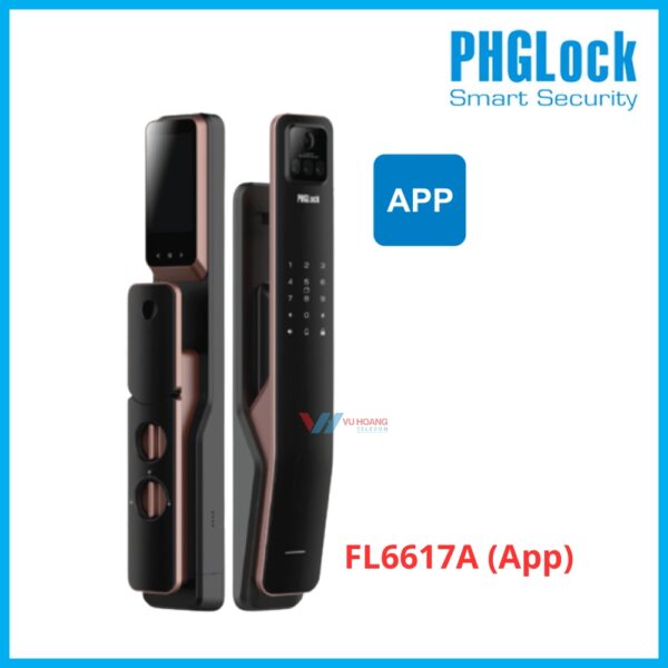 Khóa Cửa Khuôn Mặt PHGLOCK FL6617A App, Vân Tay Giá Tốt