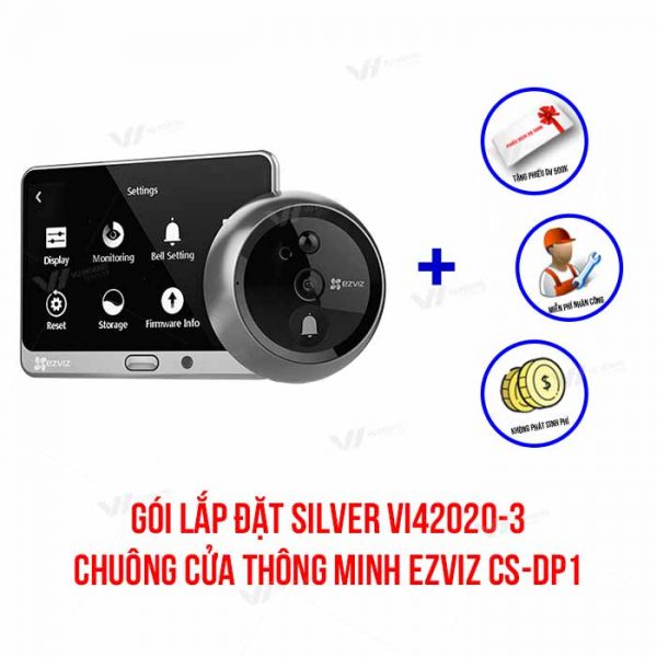 Lắp đặt chuông cửa thông minh EZVIZ gói SILVER VI42020-3