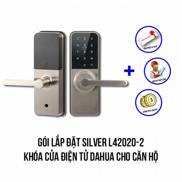 Lắp đặt khóa cửa điện tử DAHUA cho căn hộ gói SILVER L42020-2