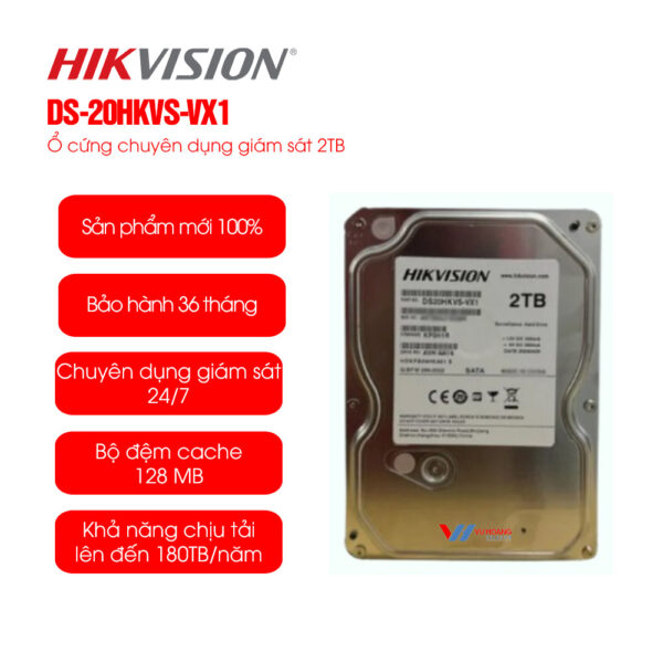 Hikvision DS-20HKVS-VX1- Ổ cứng giám sát 2TB giá rẻ