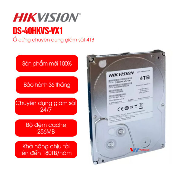 Hikvision DS-40HKVS-VX1- Ổ cứng giám sát 4TB giá rẻ