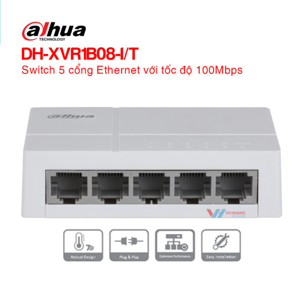 Ethernet Switch 5 cổng DAHUA DH-SF1005L giá rẻ tại Vũ Hoàng Telecom