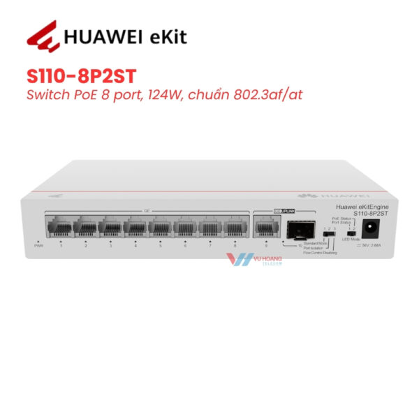 Switch PoE HUAWEI eKit S110ax-8P2ST