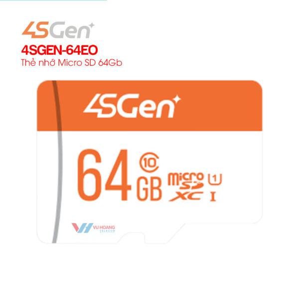Thẻ Nhớ 64Gb 4SGEN-64EO Tốc Độ Cao, Giá Tốt