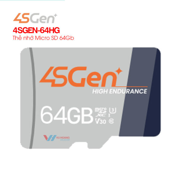 Thẻ Nhớ 64Gb 4SGEN-64HG Tốc Độ Cao, Giá Tốt