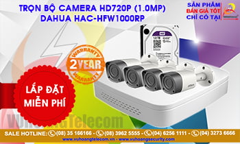 Trọn bộ camera HDCVI DAHUA HAC-HFW1000RP