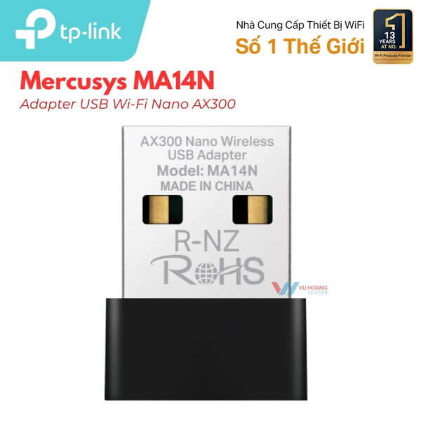 USB Wifi Mercusys MA14N Nano Wi-Fi 6 AX300 | WPA3 Giá Tốt