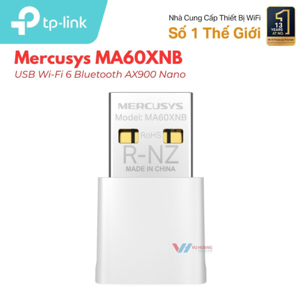 USB Wifi Mercusys MA60XNB Wi-Fi 6 Bluetooth 5.3 AX900 Giá Tốt