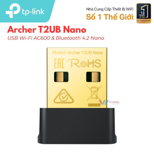 USB WiFi TP-Link Archer T2UB Nano + Bluetooth 4.2 Giá Tốt