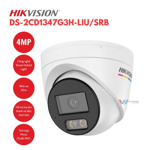 Camera HIKVISION DS-2CD1347G3H-LIU/SRB
